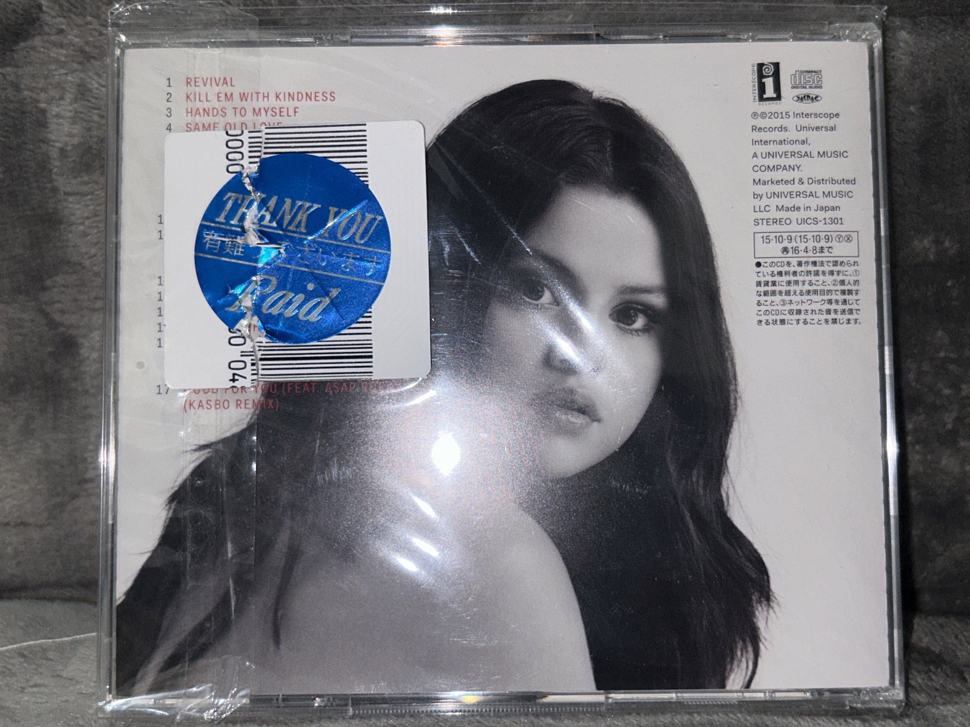 Selena Gomez - Revival (Category: CDs & DVDs) located in Quezon City. Submitted by mus1conerecordz (Listing ID 1427858174, Image 2). Description: 📌 First to pay basis 📌 Case is not graded 📌 Payment thru Gcash 📌 Shipping thru LBC, Gogo express, delivery via Lalamove PM lang po. Thank you! 🙂.
