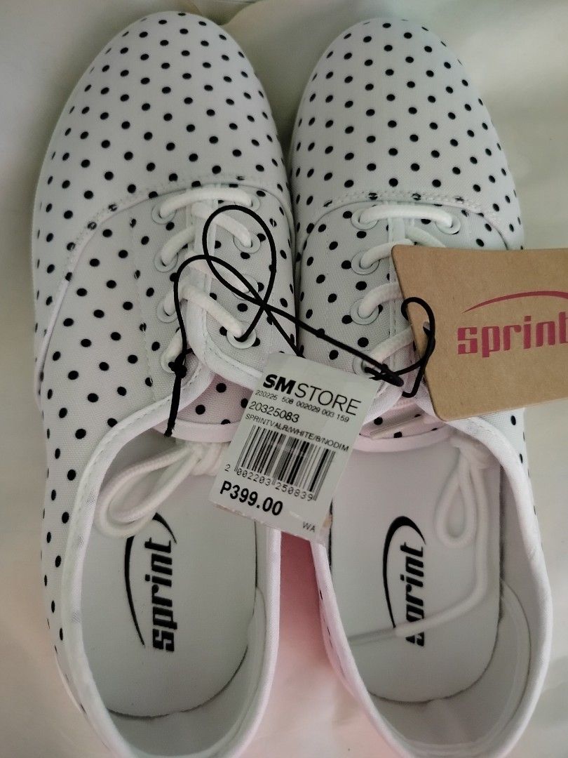 Sprint Polka Dot Sneakers - Size 8 (Category: Sneakers) located in Pasay City. Submitted by secondhandshop3 (Listing ID 1427811461, Image 1). Description: Brand New From 399 to 249.