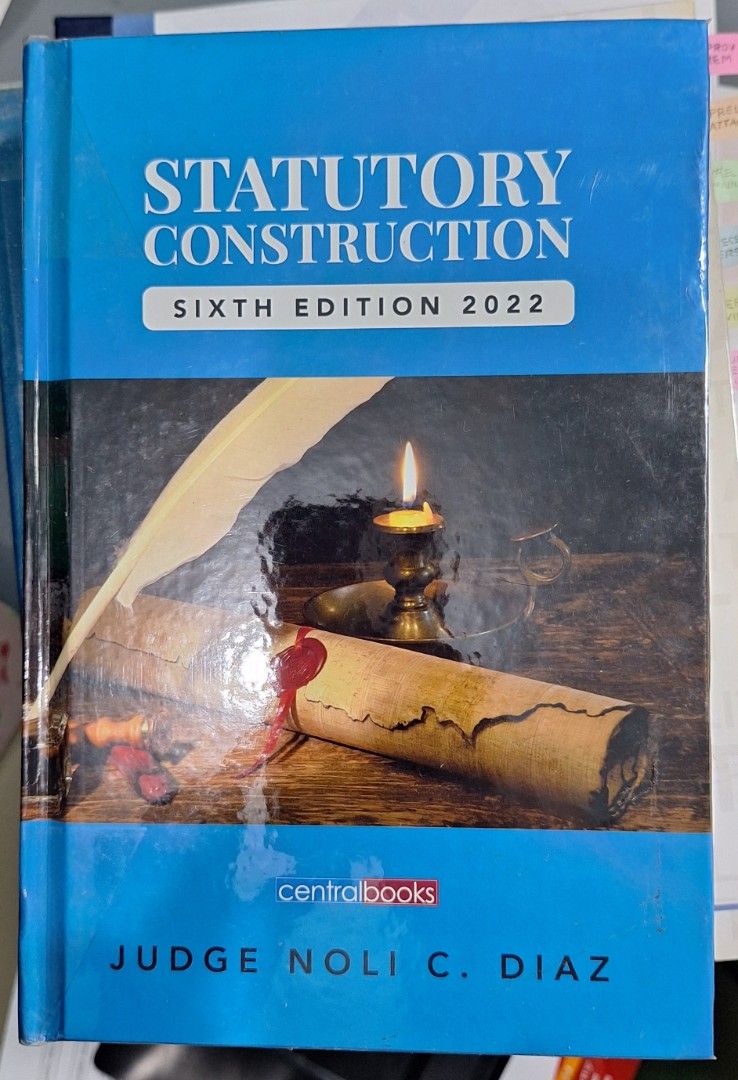Statutory Construction 2022 by Diaz (Category: Textbooks) located in Ramon. Submitted by soonerdotter (Listing ID 1427877406, Image 1). Description: Satutory Construction 2022 by Diaz Like Brand New No highlights or writings with nice plastic cover SF by buyer.