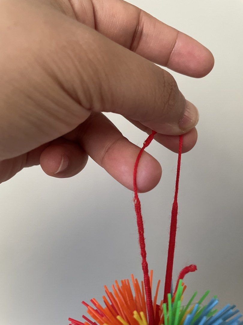 Stringy ball - Rainbow Puffer Sensory Ball (Category: Infant Playtime) located in Manila. Submitted by threethumbsup (Listing ID 1427869325, Image 2). Description: Rfs: decluttering. The string is damaged but the toy itself is good Got it from US Fixed price and pick up only grand towers manila Packaging as is Gcash or cash exact amount Delivery shouldered by buyer.