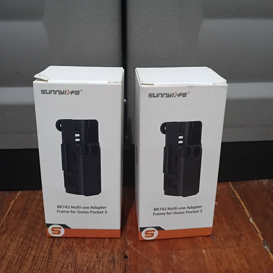 Sunnylife BK743 Multi-Use Adapter Frame (Category: Gimbals & Stabilizers ) located in Manila. Submitted by chinggayg.190 (Listing ID 1427868182, Image 1). Description: Upgrade your Osmo Pocket 3 setup with the Sunnylife BK743 Multi-Use Adapter Frame — the perfect add-on for creators who want more flexibility, protection, and mounting options on the go! Designed to fit your Osmo Pocket 3 snugly, this lightweight yet durable frame lets you attach m