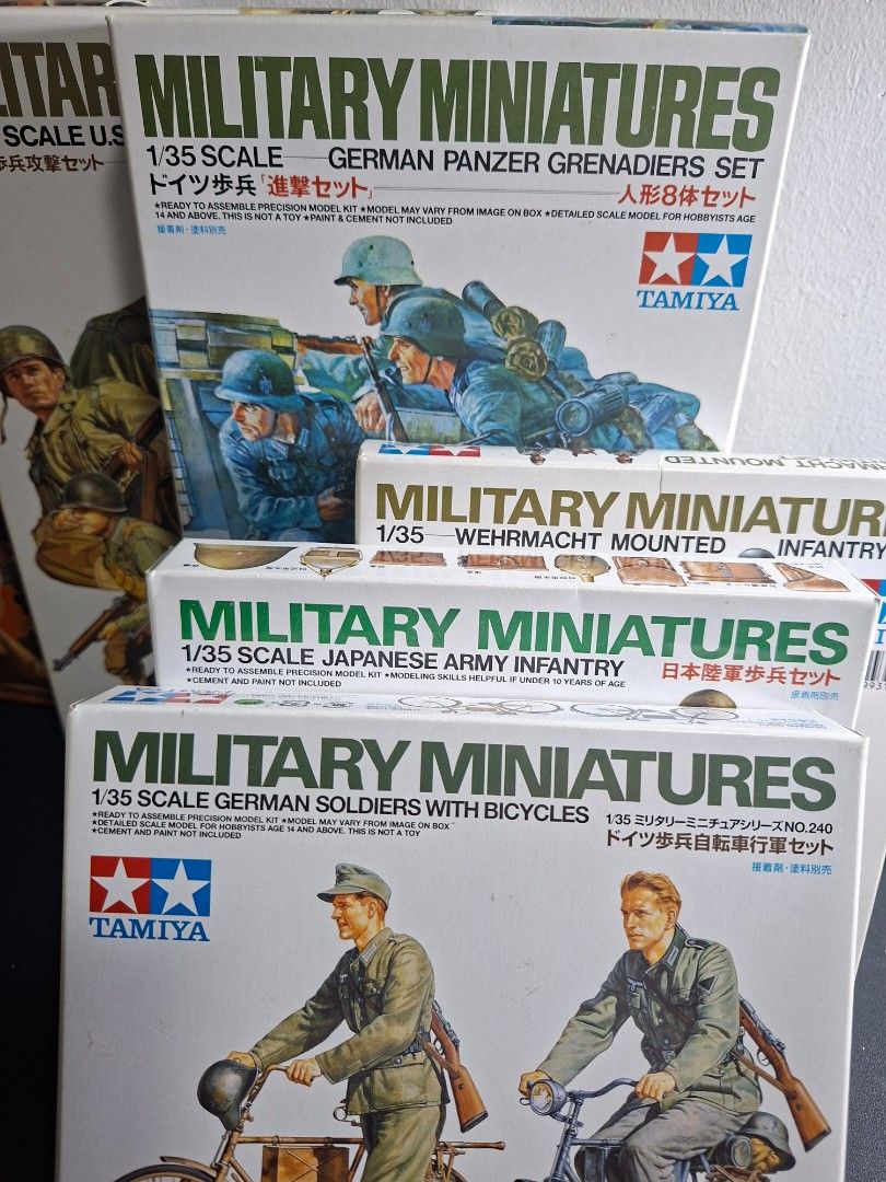 Tamiya Military Miniatures Model Kits (Category: Gundam & Model Kits) located in Antipolo. Submitted by cobys4 (Listing ID 1427882677, Image 2). Description: Nabuksan na yung naka bike tinry ko na din iassemble Payment thru GCASH.