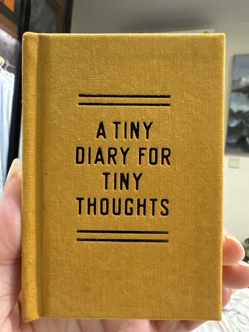 Tiny Diary for Tiny Thoughts (Category: Stationery & School Supplies) located in Singapore. Submitted by helloshopnow (Listing ID 1427912573, Image 1). Description: Palm size Suede texture.