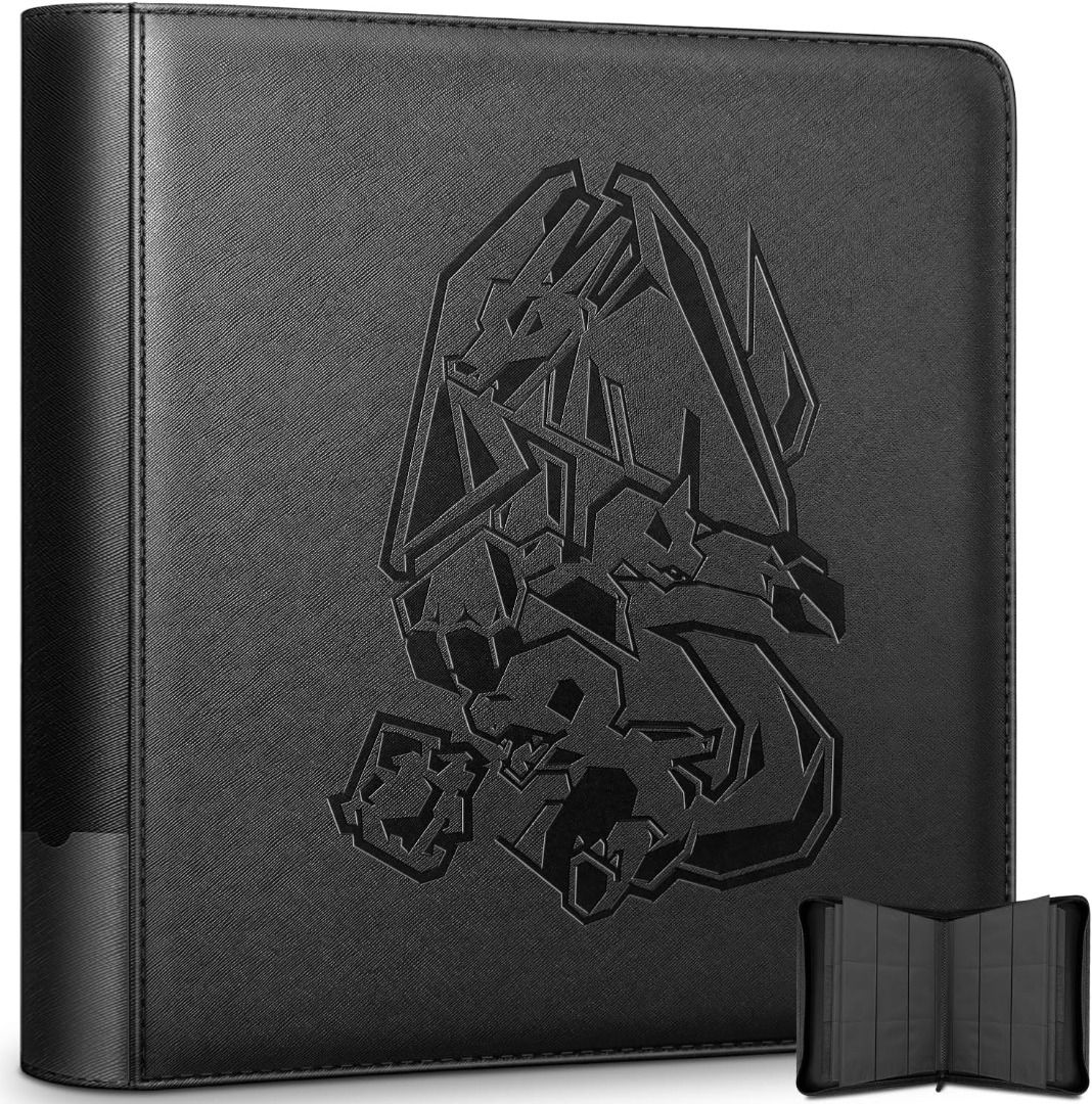 [instock] Toploader Binder, Oversized 9 Pocket 252 Top loaders Holder ...