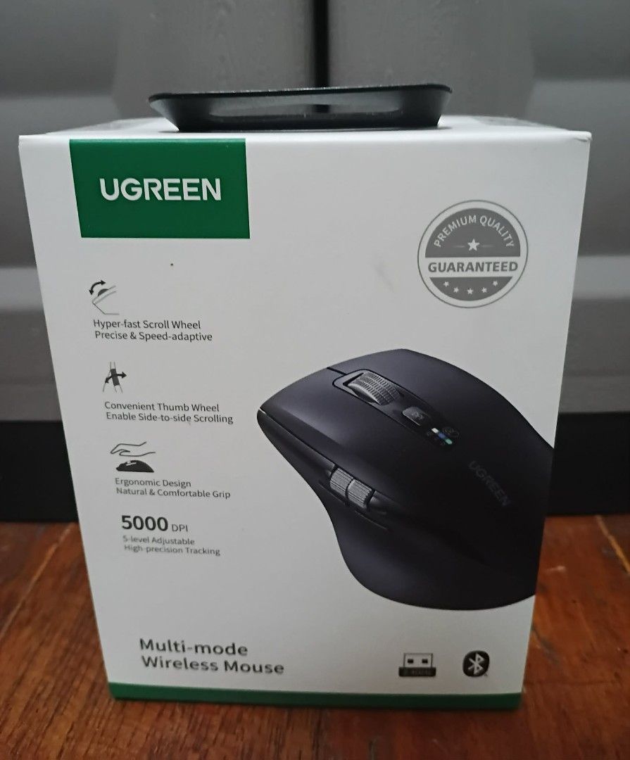 UGREEN M751 Multi-mode Wireless Mouse (Category: Mouse & Mousepads) located in Manila. Submitted by chinggayg.190 (Listing ID 1427868534, Image 1). Description: Upgrade your work-and-play setup with the UGREEN Multi-Mode Wireless Mouse — the perfect blend of comfort, precision, and flexibility for every Filipino user! Whether you're working from home, gaming, or multitasking on different devices, this mouse delivers smooth, hassle-free performanc