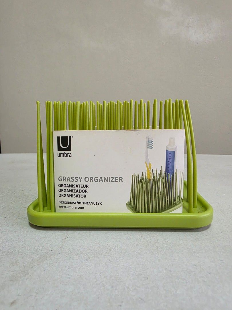 Umbra grassy organizer (Category: Home Improvement Tools & Accessories) located in Manila. Submitted by tch_86 (Listing ID 1427792122, Image 2). Description: Dimension: 6x4x4" - Holds items of varying size - Soft molder rubber material .