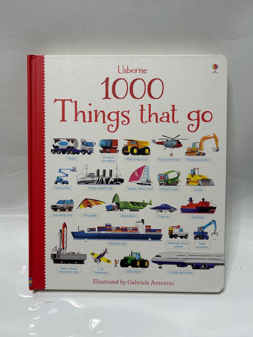 Usborne 1000 Things That Go Book, Hobbies & Toys, Books & Magazines ...