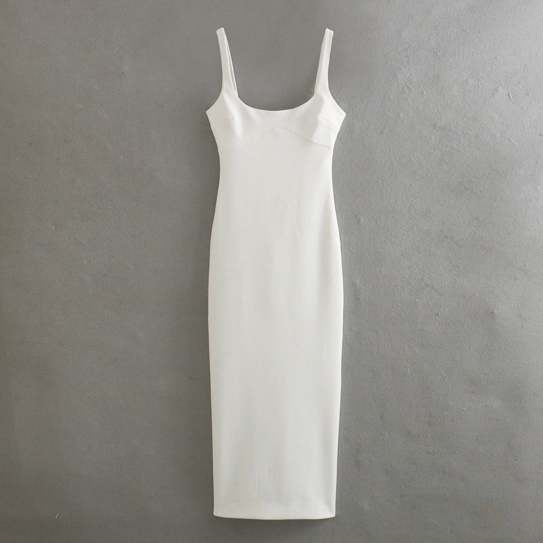 Zara White Tailored Midi Dress (Category: Dresses) located in Quezon City. Submitted by lineuph (Listing ID 1427854657, Image 3). Description: .