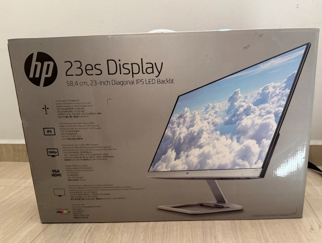 23 inch monitor - HP 23es 23-inch Display (with original box and ...