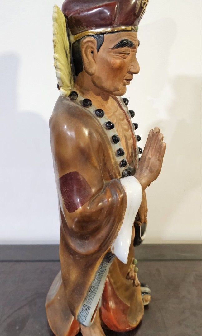24" Chinese Buddhist Crazy Monk Ji Gong Ceramic Statue (Category: Religious Items) located in Quezon City. Submitted by charliebrown_olx (Listing ID 1428048049, Image 3). Description: ▪︎Set is with our family for more than 30 years. • Sold As Is Where Is, WYSIWYG • Can be inspected at Obudan St Brgy Manresa QC • Shipping c/o buyer. Thanks for looking! (Zen, Buddhist)..