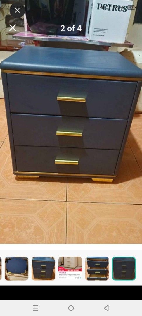 3-Drawer Bedside Table (Category: Tables & Sets) located in Manila. Submitted by rhoze76 (Listing ID 1427978041, Image 2). Description: heavy duty sya super bigat maganda sa personal napaka classy .