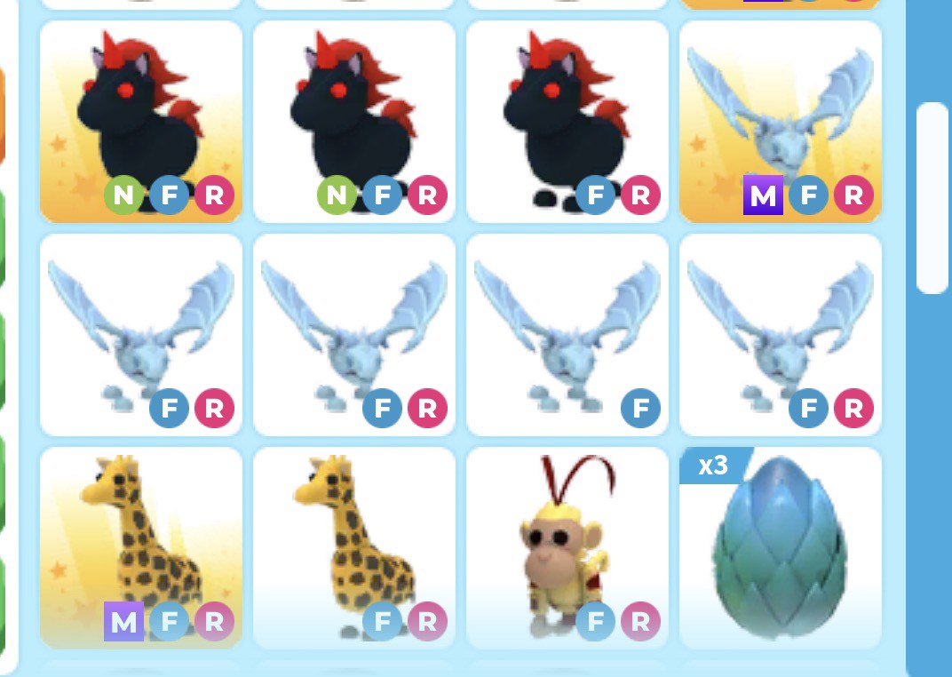 Adopt Me Pets - Neon, Mega, and Fly Ride, Video Gaming, Gaming ...