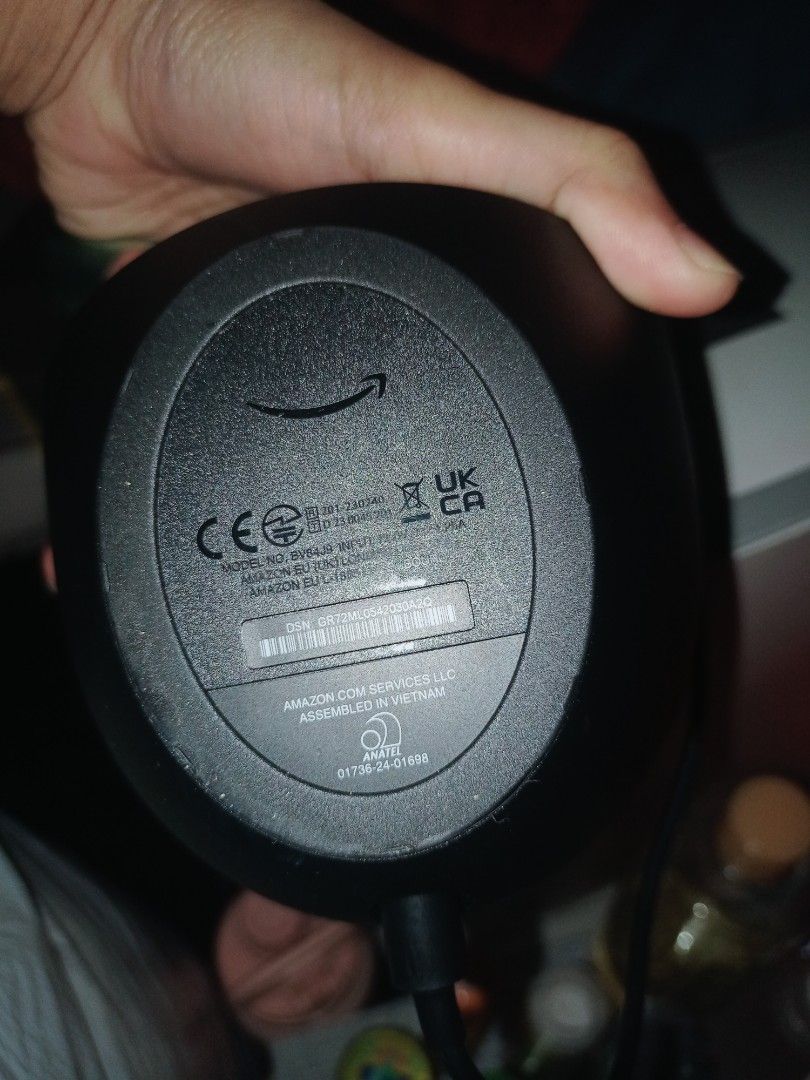 Amazon Echo Spot (Category: Soundbars, Speakers & Amplifiers) located in Cainta. Submitted by salecheapitem (Listing ID 1428076642, Image 3). Description: Amazon echo Alexa speaker Bago lang binili. dinagamit ni texting lang.