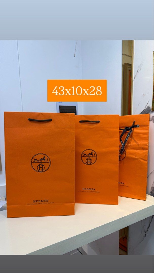 Authentic Hermes Paperbags (SOLD PER PIECE) (Category: Luxury Accessories) located in Cavite. Submitted by purgingmycloset888 (Listing ID 1428087965, Image 1). Description: .
