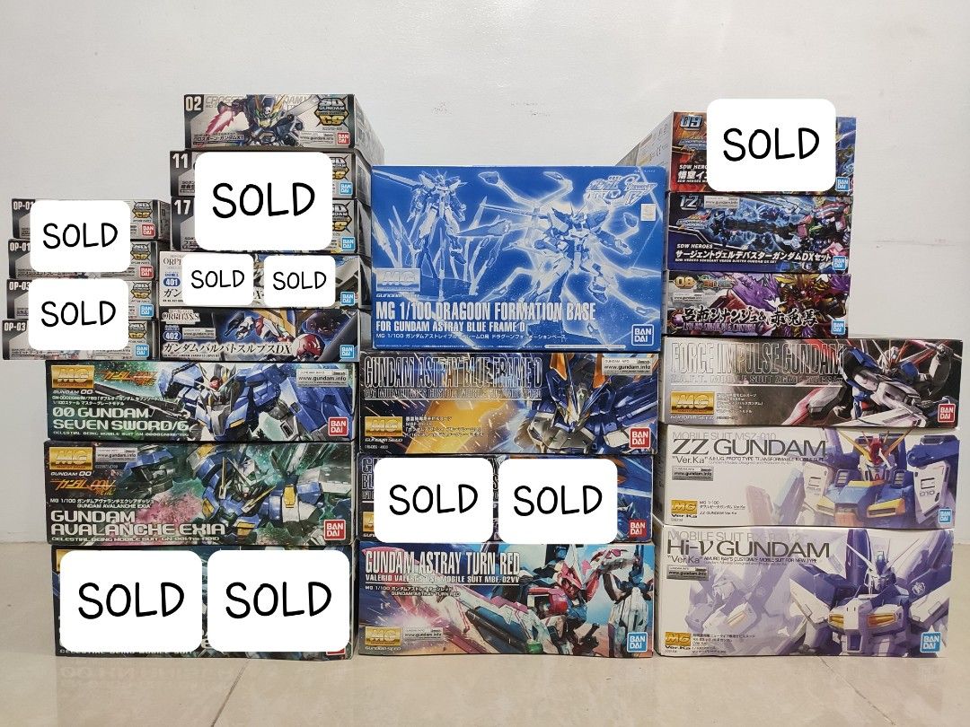 Bandai Gundam (SDCS, DX Set, and MG) (Category: Gundam & Model Kits) located in Pasig City. Submitted by rengokushana (Listing ID 1265830504, Image 1). Description: SD Gundam BB Senshi: Barbatos DX (Built) Price: [SOLD] 3/23/26 Barbatos Lupus DX (Built) Price: P1,100 SD Cross Silhouette (SDCS): Crossbone Gundam X1 (Built) Price: P500 SDW Heroes: Sergeant Verde Buster Gundam DX Set (Built) Price: P1,200 Lyu Bu Sinanju & Chituma (Built) Price: P1,2