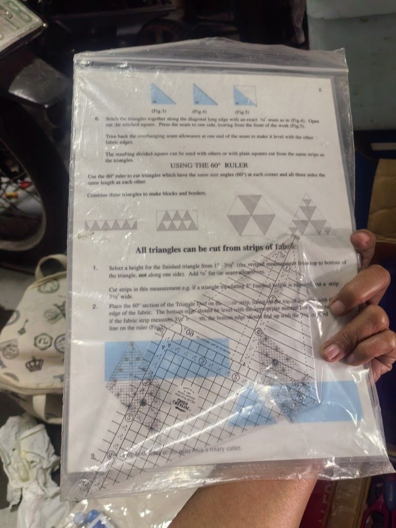Creative Grids Triangle Duo Ruler (Category: Craft Supplies & Tools) located in Paranaque City. Submitted by furugiyafinds (Listing ID 1428065832, Image 2). Description: As is from Japan auction so manage your expectations .