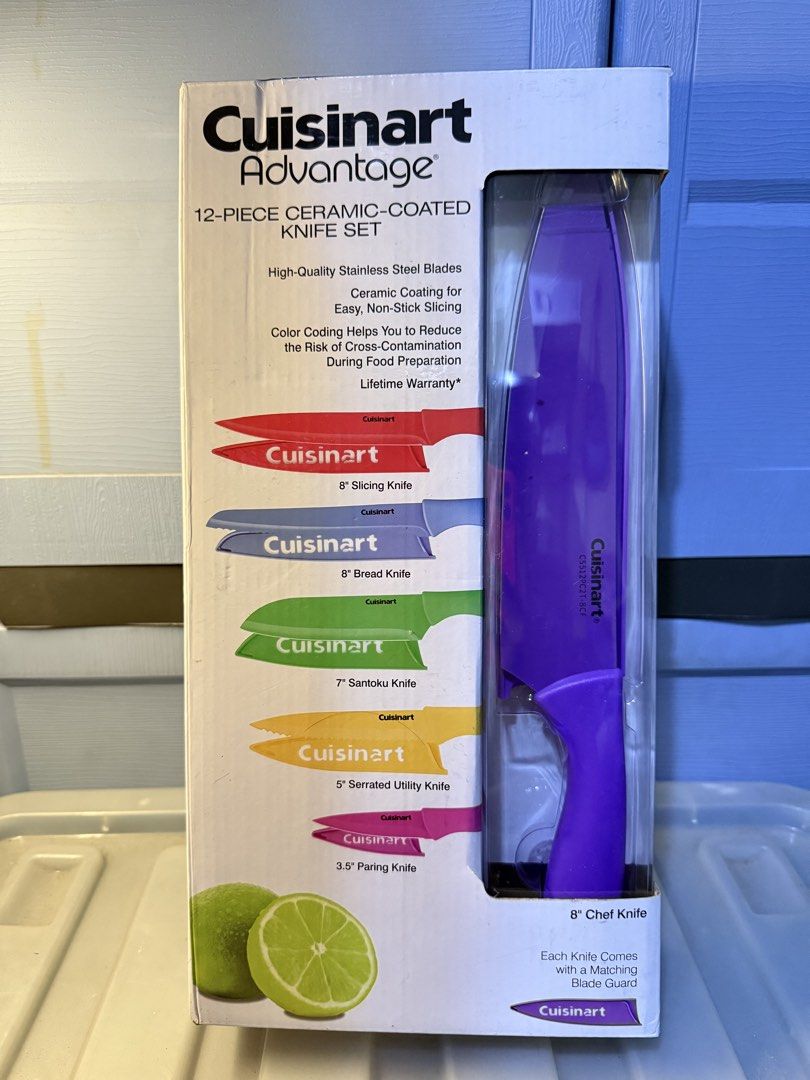 Cuisinart Advantage 12-Piece Ceramic-Coated Knife Set (Category: Knives & Chopping Boards) located in Makati City. Submitted by atarahlag (Listing ID 1428056425, Image 1). Description: .