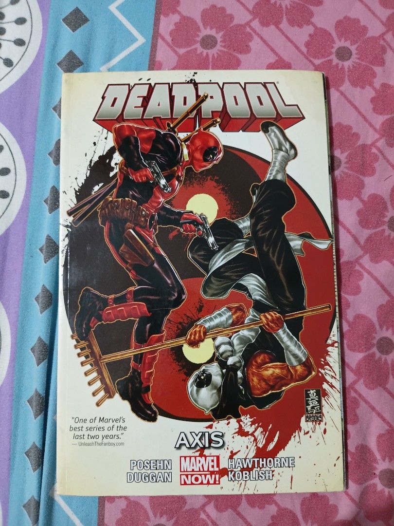 Deadpool Vol. 7 Axis (Category: Comics & Manga) located in Manila. Submitted by mrchdct17 (Listing ID 1428080406, Image 1). Description: - Deadpool Vol. 7 Axis comic book. - Features Deadpool on the cover. - Located in Malate, Manila. - Buyer shoulders shipping fee..
