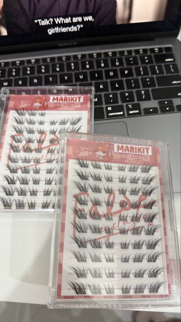 Glueless Eyelash Cluster - Foxy Style (Category: Makeup) located in Gapan. Submitted by liannemendoza (Listing ID 1428012286, Image 1). Description: - Brand new Marikit self-adhesive false eyelashes - Features adorable fox packaging - Designed with individual lash clusters - Provides a natural, voluminous effect - Ideal for everyday wear and special events.