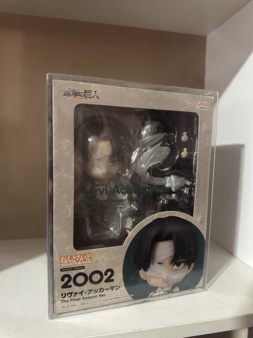 Good Smile Company Nendoroid Levi Ackerman (Category: Figurines & Statues) located in Iloilo. Submitted by crystal.yukina (Listing ID 1428053281, Image 1). Description: RUSH Like new, never taken out of protector Slightly negotiable for sure buyer Shipping via LBC Loc: Iloilo.
