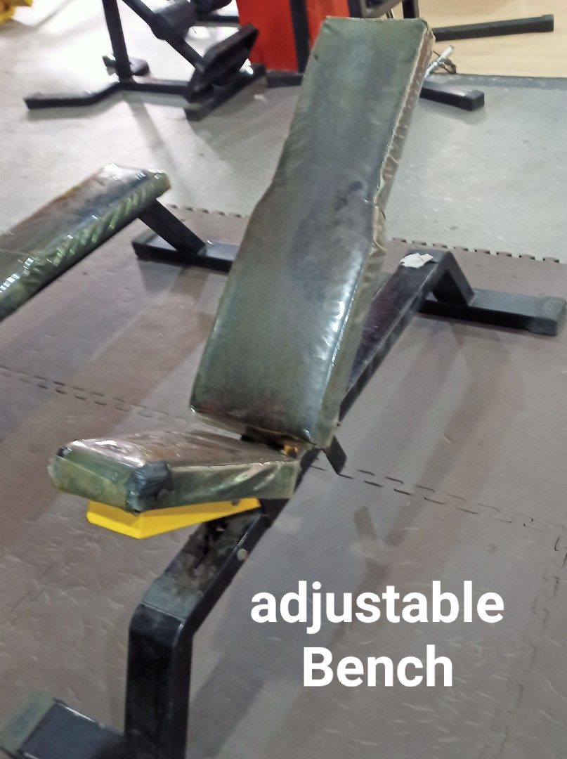 Gym Equipment declut olympic (Category: Weights & Dumbbells) located in Manila. Submitted by adapunmark76703 (Listing ID 1427977597, Image 3). Description: Olympic leg press P21k Leg ext/curl P15k Utility bench 3pcs(flat/shoulder/adjustable) P15 barbell flat bench P14k.