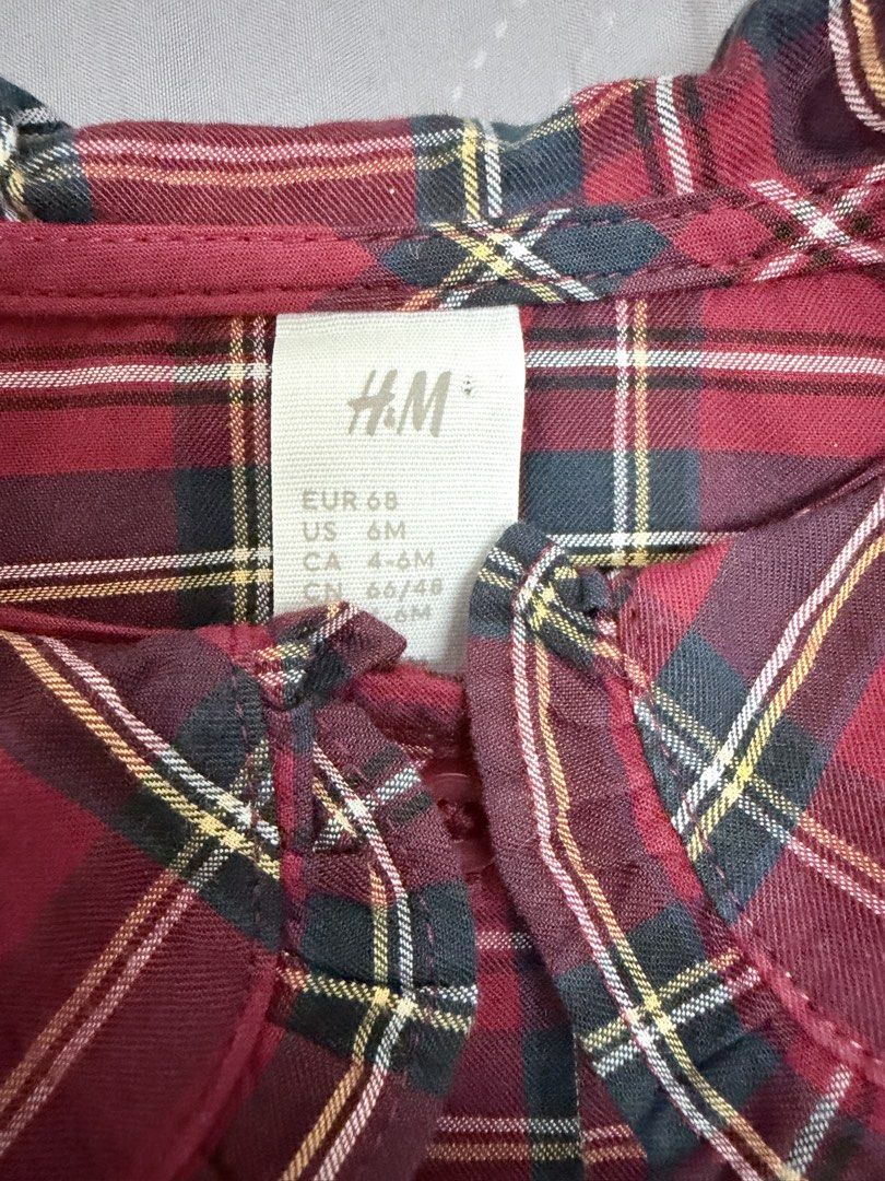 H&M Plaid Dress - 6M (Category: Babies & Kids Fashion) located in Manila. Submitted by fayealvrz (Listing ID 1427961425, Image 2). Description: Used once .