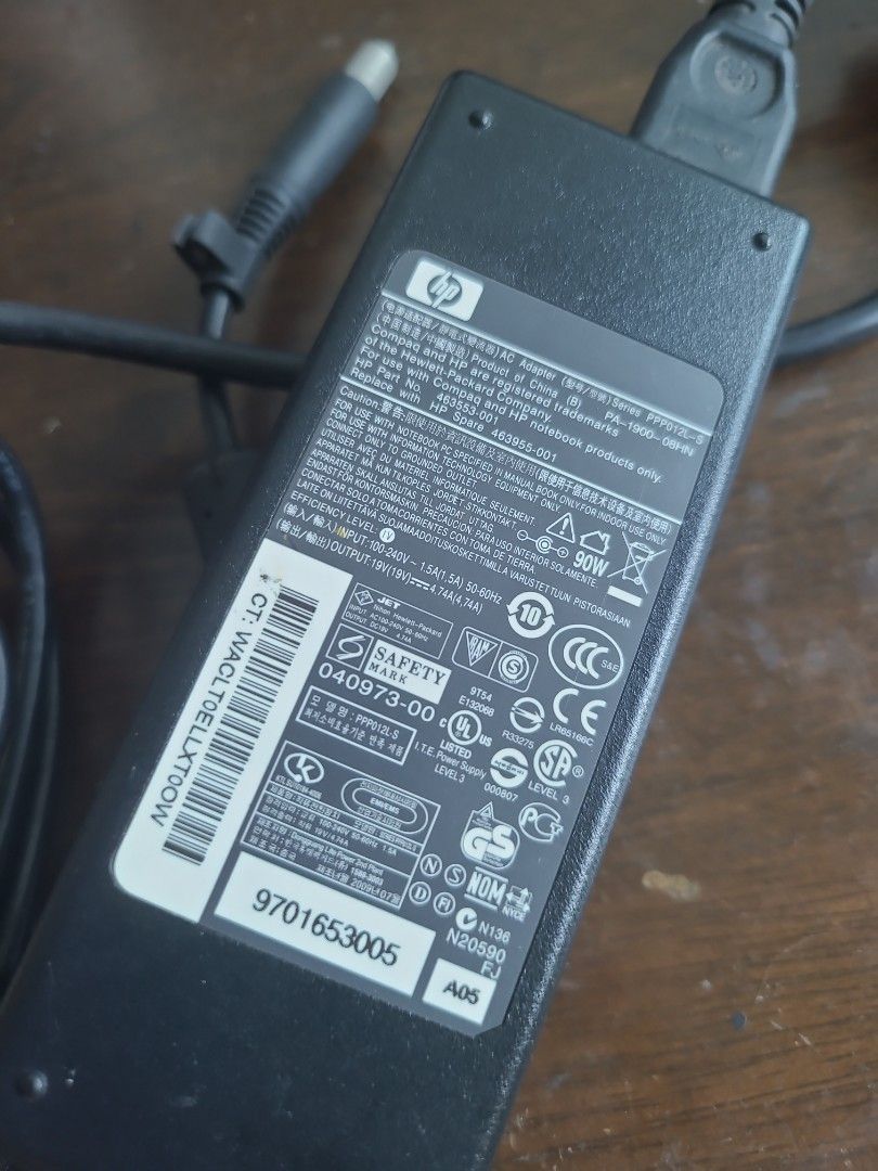 HP Laptop Charger - 19v 4.74A 90W