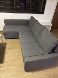 IKEA FRIHETEN Three seater sofa bed, Furniture & Home Living, Furniture ...