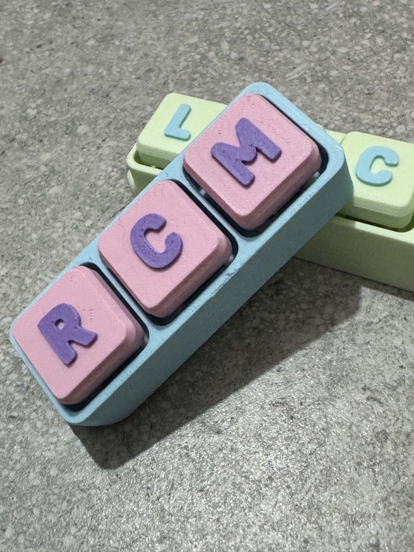 Keycap clickers (Category: Computer Keyboard) located in Quezon City. Submitted by catpurrent (Listing ID 1427953198, Image 2). Description: Customized clickers! 1 keycap = 65 +30 for every additional letter.
