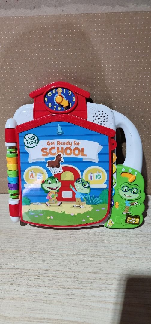LEAPFROG Tad's Get Ready for School Book (Category: Children's Books) located in Baguio. Submitted by coffeesilvershadow_28 (Listing ID 1428092768, Image 1). Description: - From HK box - With signs of usage- BUY AS IS - Working well - Battery not included- malinis battery compartment nya - Baguio dropping - Jnt shipping- Payment first plus sf before shipping.