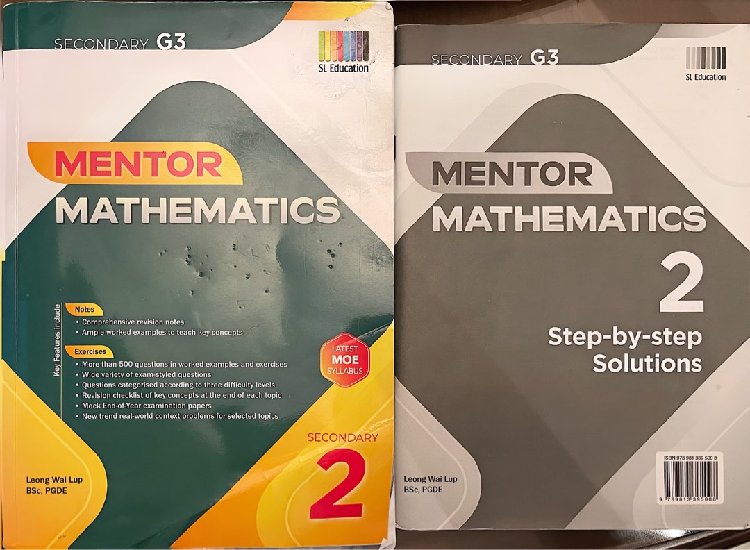 Mentor Mathematics Secondary 2 Textbook with step-by-step solution ...