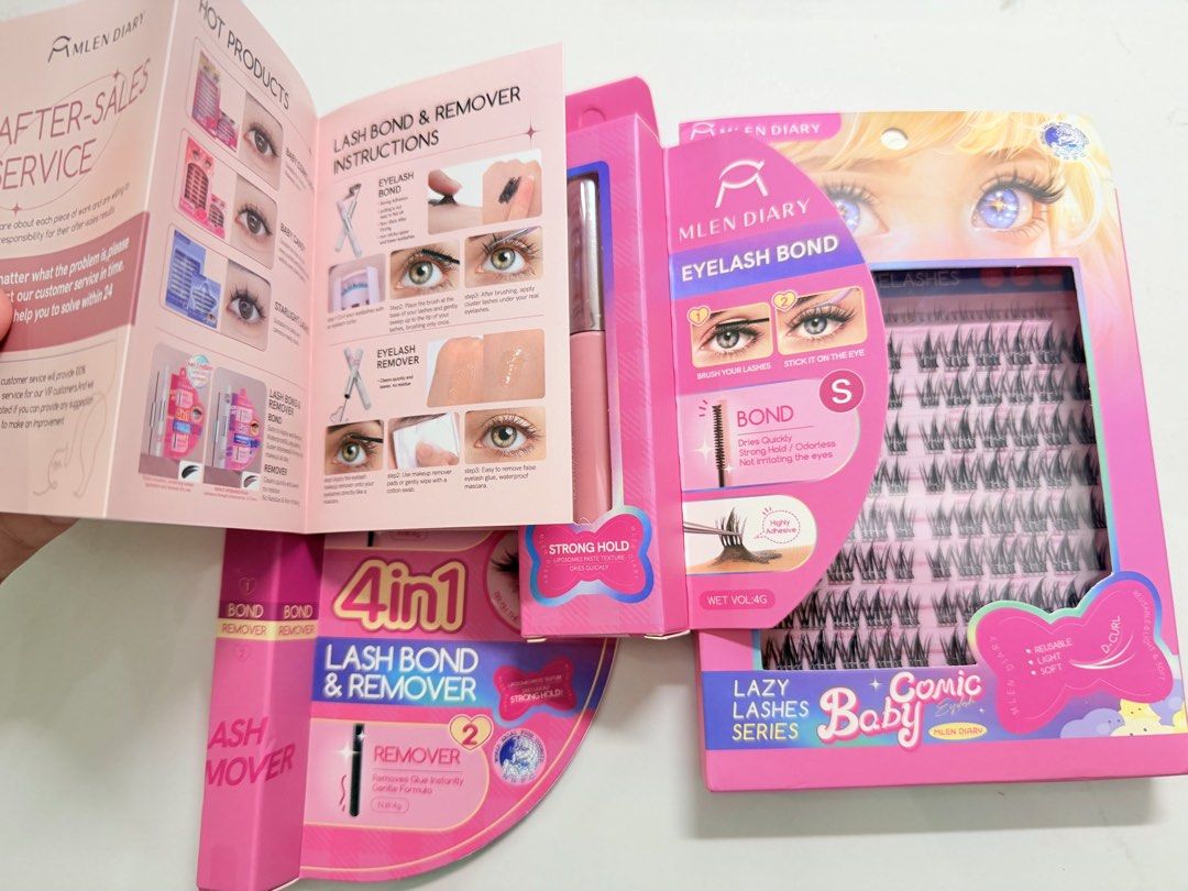 MLEN DIARY Lazy Lashes Comic Baby Eyelash Bond (Category: Makeup) located in Las Pinas. Submitted by morgan1991 (Listing ID 1427943335, Image 1). Description: .