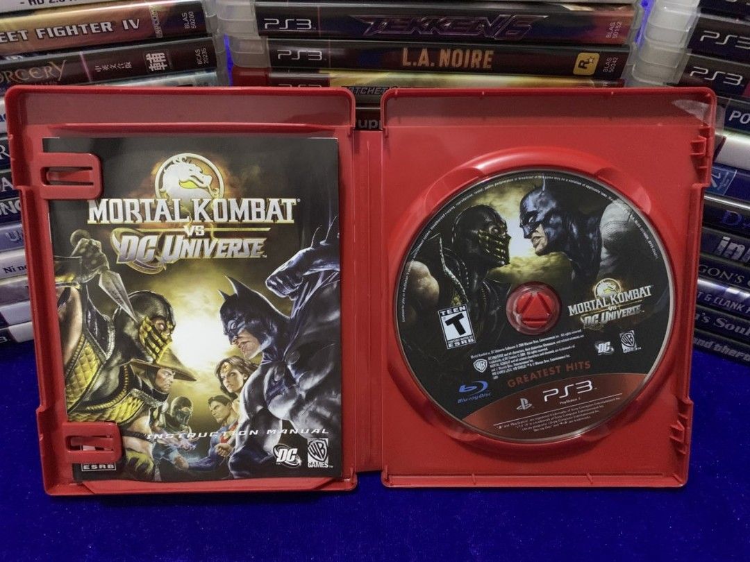 Mortal Kombat vs DC Universe - PS3 GAME (Category: PlayStation) located in Muntinlupa City. Submitted by echo.066 (Listing ID 1427942517, Image 2). Description: FOR SALE PLAYSTATION 3 CD GAME 800 PHP MORTAL KOMBAT VS. DC UNIVERSE MINT CONDITION AVAILABLE FOR DELIVERY VIA LALAMOVE AVAILABLE FOR SHIPPING VIA J&T EXPRESS MODE OF PAYMENT : BANK / GCASH / MAYA PLEASE CHECK MY PROFILE FOR MORE CD'S GAMES/MUSIC/MOVIE MUNTINLUPA CITY LOCATION .