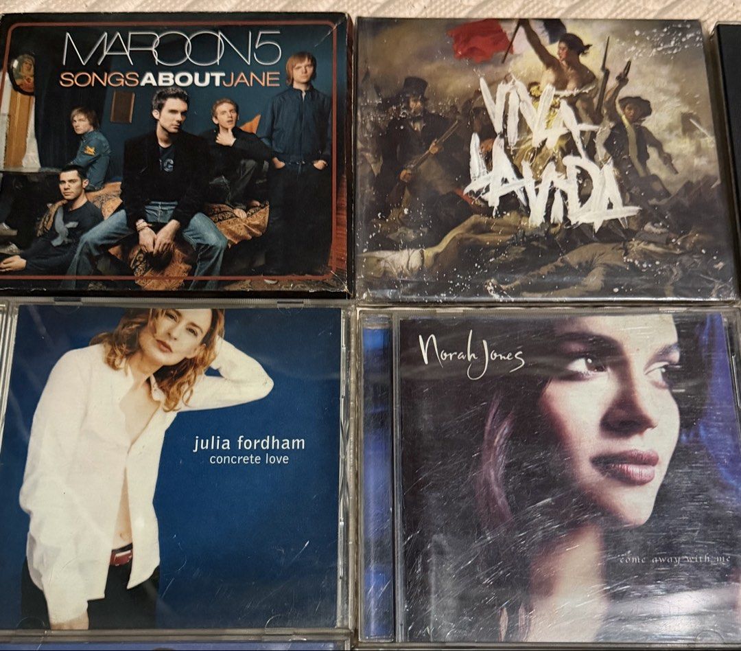 Music CD Collection - Assorted Artists, Rare Collection (Category: CDs & DVDs) located in Quezon City. Submitted by la_senorita.bcn (Listing ID 1427939384, Image 1). Description: Music CD Collection - Assorted Artists Usher – Confessions (Special Edition) - ₱600 Maroon 5 – Songs About Jane - ₱400 Norah Jones – Come Away With Me - ₱400 Coldplay – Viva La Vida - ₱400 Disney The Music Behind the Magic (2-CD Set) - ₱1200 Disney Greatest Love Songs - 