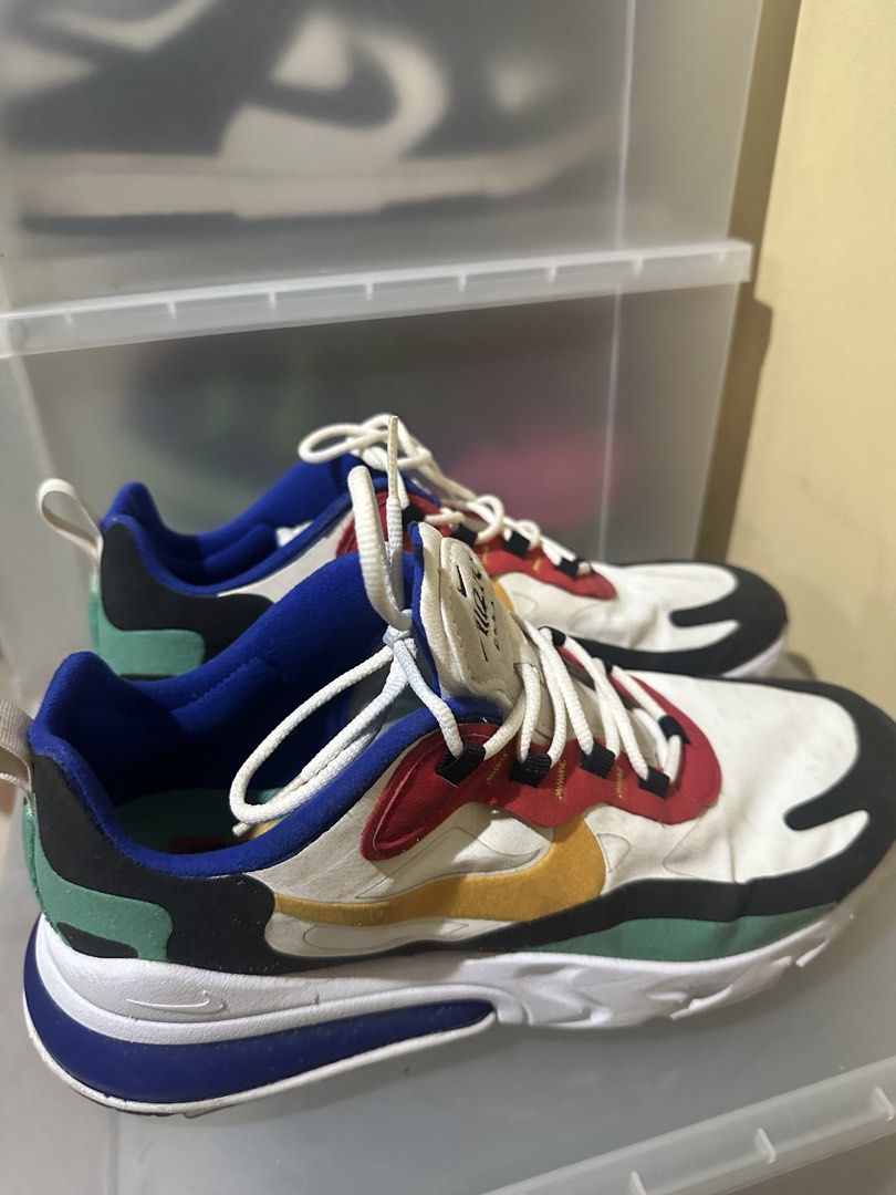 Nike Air Max 270 React Bauhaus (Category: Sneakers) located in Quezon City. Submitted by chaeyoung324 (Listing ID 1428078636, Image 1). Description: Condition: 9/10 Size 9.5 Rfs: Decluttering Negotiable for sure buyer.