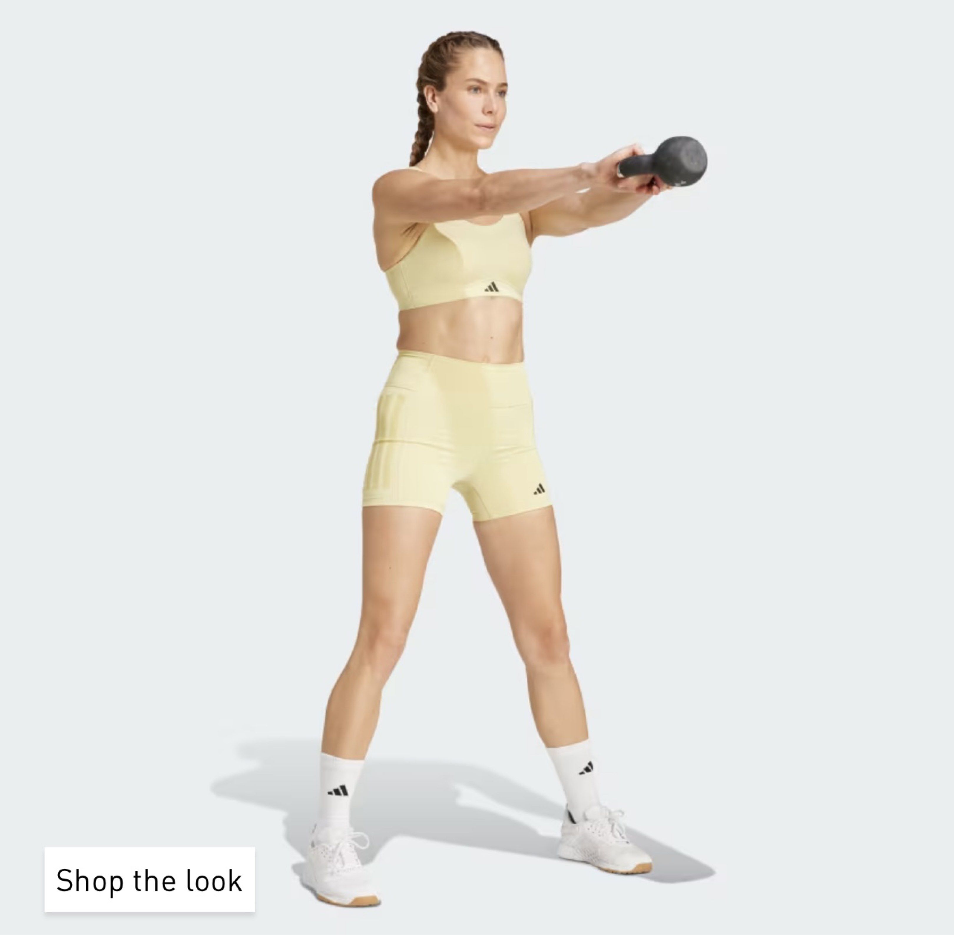 OPTIMÉ 3-STRIPES 1/4 SHORT LEGGINGS (Category: Activewear) located in Makati City. Submitted by k123_45 (Listing ID 1428091363, Image 3). Description: .