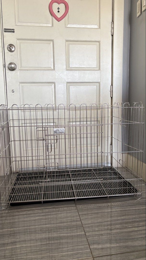 Playpen Cage (Category: Homes & Other Pet Accessories) located in Pasig City. Submitted by decluttercat (Listing ID 1427996899, Image 1). Description: Size 94.5x85.5x66 lwh in cm Slightly used, in good condition bought in FB marketplace on a whim to isolate our cat after getting neutered. 😅 RFS: Decluttering. Don’t need it anymore..