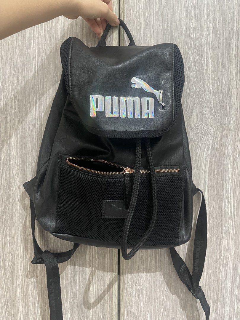 Puma Black Backpack (Category: Backpacks) located in Manila. Submitted by dreamfal (Listing ID 1428022915, Image 1). Description: Puma Black Backpack (Drawstring) W/ front & inside pockets. RFS: Never using it anymore..