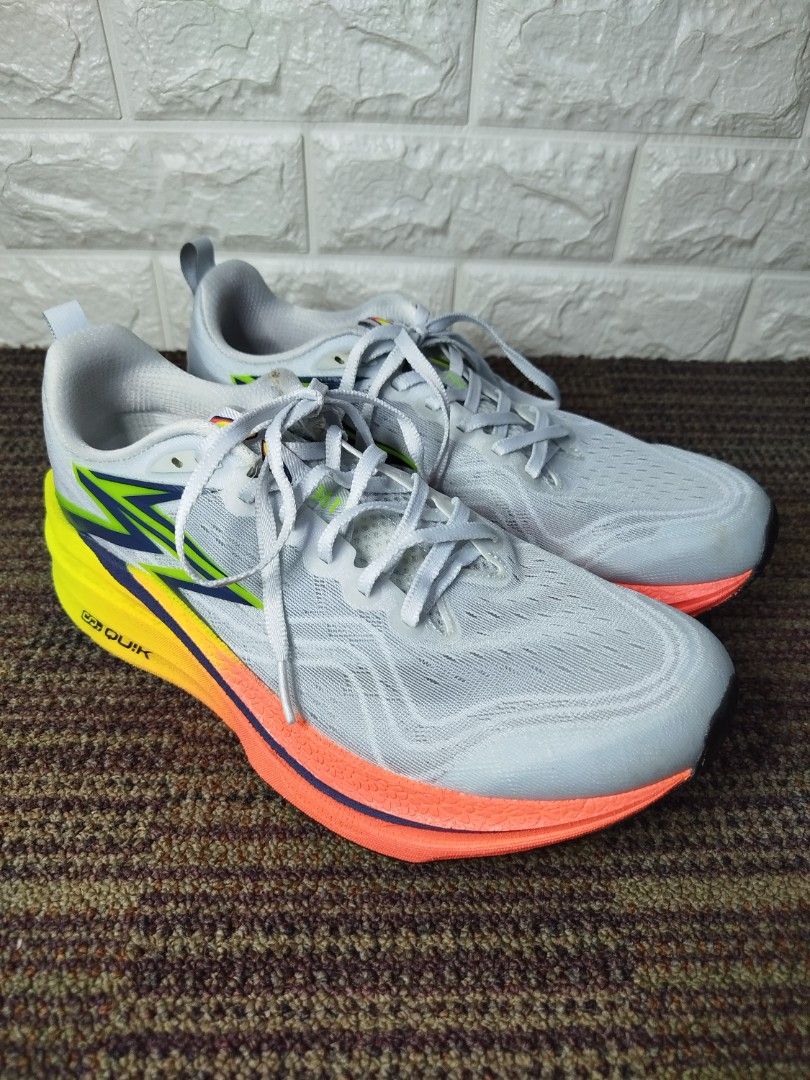 QURK Running Shoes - Gray/Orange (Category: Sneakers) located in Floridablanca. Submitted by lien_amacan (Listing ID 1427973860, Image 1). Description: 361 Degrees - Flame 4 MIX Size : US 9.5/EUR 43 Price: 1,500.00 Location: Floridablanca, Pampanga .