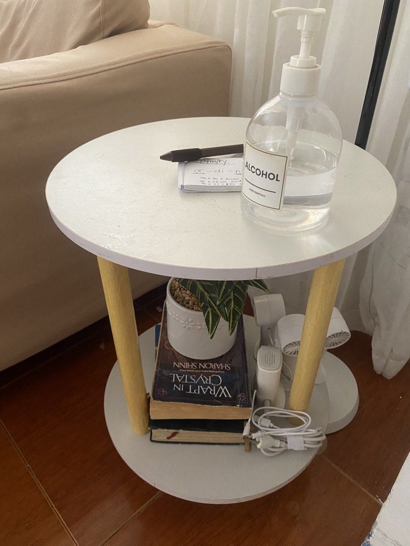 Side table (Category: Tables & Sets) located in Santa Rosa. Submitted by itskbytheway (Listing ID 1427987770, Image 1). Description: For sale Decluttering Round side table 300 (40x53cm) Pick up at Sta. Rosa Laguna.