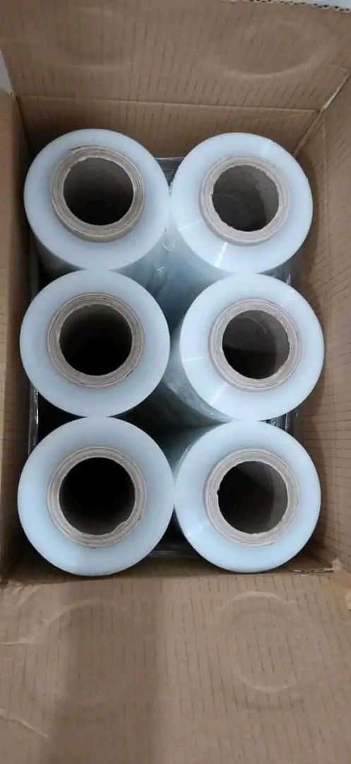 Stretch Film Rolls (Category: Craft Supplies & Tools) located in Manila. Submitted by ebradaargi81947 (Listing ID 1427937628, Image 1). Description: Stretch film rolls for wrapping and securing items. Multiple rolls are available, packed in boxes. Ideal for packaging, moving, or storage purposes. Provides protection against dust, moisture, and damage during transit. Suitable for both commercial and personal use..