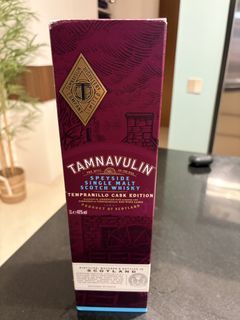 Tamnavulin Tempranillo Cask Edition, American Oak & Tempranillo Cask, 2020, 40% whisky bottle