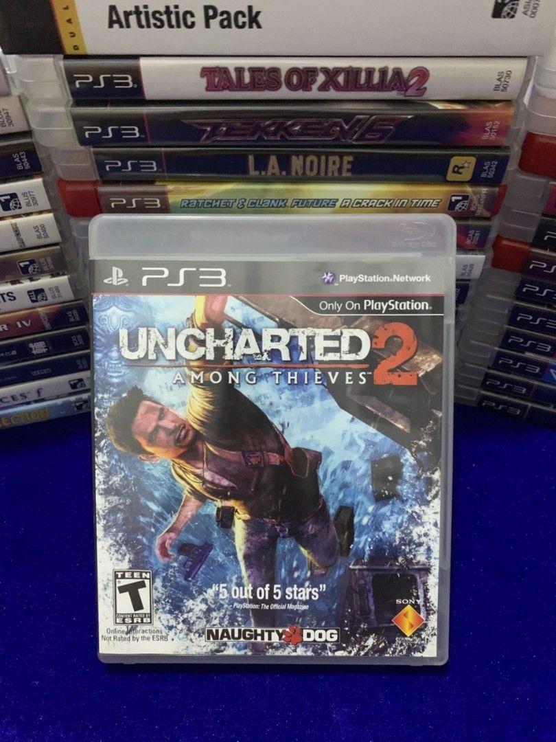 Uncharted 2: Among Thieves - PS3 GAME (Category: PlayStation) located in Muntinlupa City. Submitted by echo.066 (Listing ID 1427942518, Image 1). Description: FOR SALE PLAYSTATION 3 CD GAME 750 PHP UNCHARTED 2 AMONG THIEVES MINT CONDITION AVAILABLE FOR DELIVERY VIA LALAMOVE AVAILABLE FOR SHIPPING VIA J&T EXPRESS MODE OF PAYMENT : BANK / GCASH / MAYA PLEASE CHECK MY PROFILE FOR MORE CD'S GAMES/MUSIC/MOVIE MUNTINLUPA CITY LOCATION .