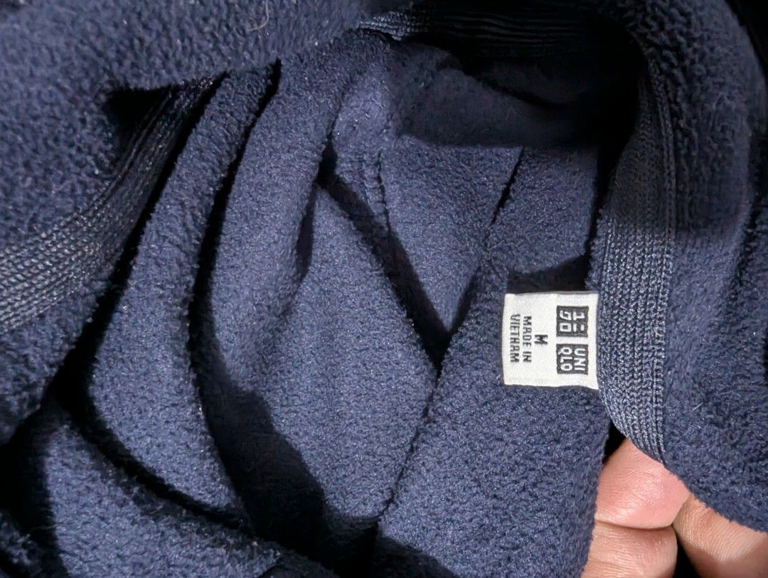 Uniqlo Jacket - M (Blue) (Category: Coats, Jackets and Outerwear) located in General Trias. Submitted by mervcorner (Listing ID 1427936554, Image 3). Description: Unisex Jacket (Blue) Brand: Uniqlo Size: Medium Turtle Neck Half-Zipper Seldom use. Presentable. For winter, casual and formal wear. Pwede pang baguio or tagaytay. RFS: Decluttering Item Location: General Trias, Cavite Delivery thru lalamove (at buyer's expense) Contact 09918984245 if i