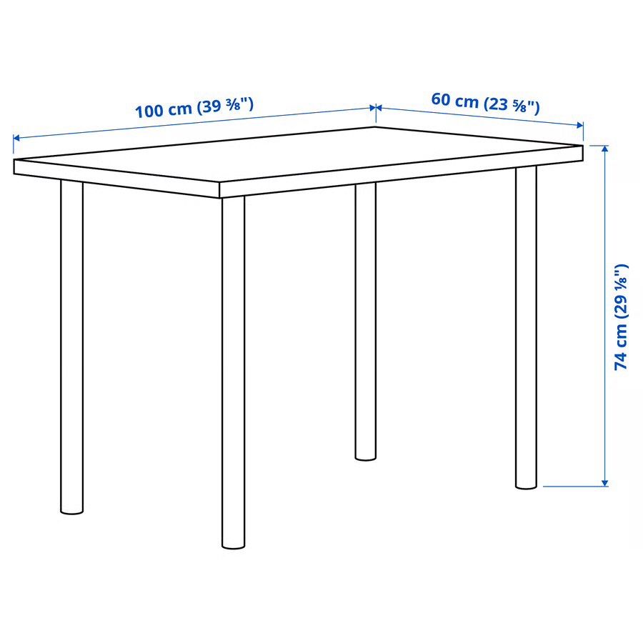 White Study Table (Category: Tables & Sets) located in Kuala Lumpur. Submitted by cincaisell2 (Listing ID 1428028077, Image 2). Description: Letting go as this table is extra to us. Dimension: 100 cm x 60 cm x 74 cm height RRP price in IKEA is RM129 .