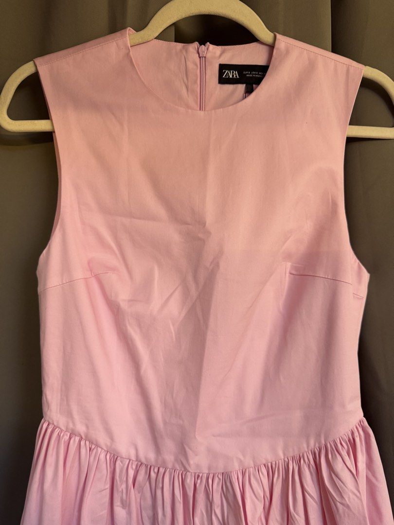 Zara Pink Dress - Size S (Category: Dresses) located in Paranaque City. Submitted by lmp08 (Listing ID 1428073999, Image 2). Description: 💯 Authentic Rfs: gained weight.