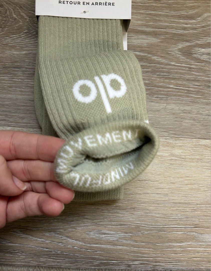 Alo Socks (Category: Undergarments & Loungewear) located in Quezon City. Submitted by flourency (Listing ID 1428101503, Image 2). Description: Authentic Alo Socks - Sizes are indicated in the pictures 700 each, 1300 for two. Loc: Rockwell / Katipunan. .