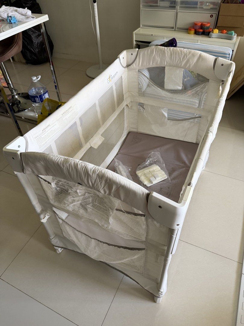 ARMS REACH CO SLEEPER CRIB/ PEN (Category: Cots & Cribs) located in Manila. Submitted by carriesend34393 (Listing ID 1428232278, Image 2). Description: Beautiful arms reach co sleeper! Bought at rustans shang rila.. no major issues no rips and no stains, beautiful color, comes complete and can send a video of the item. Original price was 20thousand.