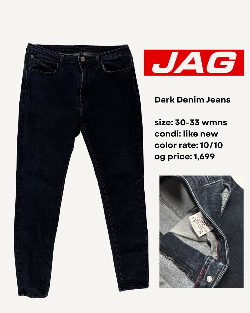 ASPACK | 2pcs JAG & 2pcs PADDOCKS wmns (Category: Jeans) located in Navotas City. Submitted by msgwnmxn (Listing ID 1428200409, Image 2). Description: Sale as package only, not per piece. — 4pcs wmns jeans — first owner, not ukay — fix price!! rfs: dami super pants, tambak lang 😅.