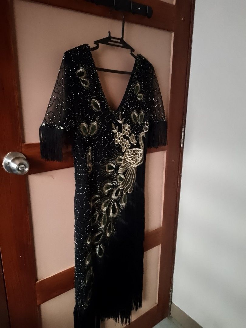 Black Beaded Peacock Dress (Category: Dresses) located in Taytay. Submitted by looids (Listing ID 1428101249, Image 2). Description: Dress for occasion. Nice dress. Fit to small, slim body. .